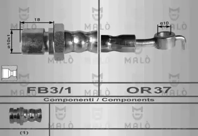80016 MALÒ Тормозной шланг 80016 MALÒ Тормозной шланг