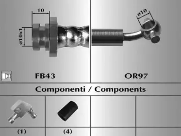 80088 MALÒ Тормозной шланг 80088 MALÒ Тормозной шланг