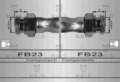 80187 MALÒ Тормозной шланг 80187 MALÒ Тормозной шланг