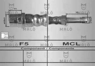 80228 MALÒ Тормозной шланг 80228 MALÒ Тормозной шланг