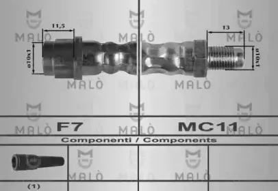 80250 MALÒ Тормозной шланг 80250 MALÒ Тормозной шланг