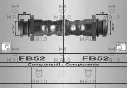 80604 MALÒ Тормозной шланг 80604 MALÒ Тормозной шланг