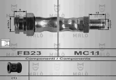 8350 MALÒ Тормозной шланг 8350 MALÒ Тормозной шланг