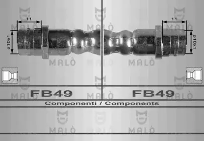 8903 MALÒ Тормозной шланг 8903 MALÒ Тормозной шланг