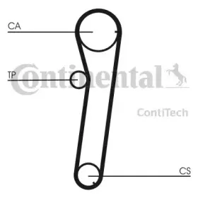 CT739 CONTITECH Ремень ГРМ CT739 CONTITECH Ремень ГРМ