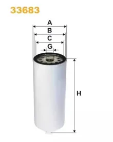 33683 WIX FILTERS Топливный фильтр 33683 WIX FILTERS Топливный фильтр