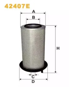 42407E WIX FILTERS Воздушный фильтр 42407E WIX FILTERS Воздушный фильтр