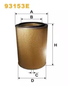 93153E WIX FILTERS Воздушный фильтр 93153E WIX FILTERS Воздушный фильтр