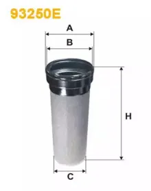 93250E WIX FILTERS Фильтр добавочного воздуха 93250E WIX FILTERS Фильтр добавочного воздуха