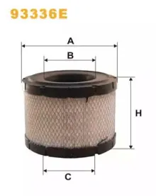 93336E WIX FILTERS Воздушный фильтр 93336E WIX FILTERS Воздушный фильтр