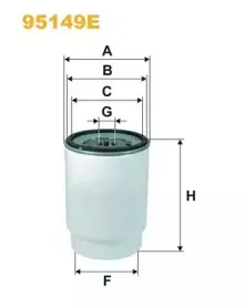 95149E WIX FILTERS Топливный фильтр 95149E WIX FILTERS Топливный фильтр