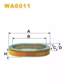 WA6011 WIX FILTERS Воздушный фильтр WA6011 WIX FILTERS Воздушный фильтр