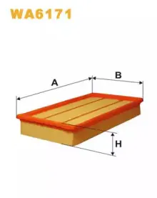 WA6171 WIX FILTERS Воздушный фильтр WA6171 WIX FILTERS Воздушный фильтр