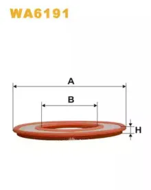 WA6191 WIX FILTERS Воздушный фильтр WA6191 WIX FILTERS Воздушный фильтр