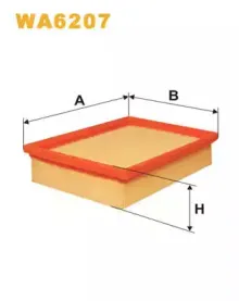 WA6207 WIX FILTERS Воздушный фильтр WA6207 WIX FILTERS Воздушный фильтр