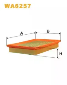WA6257 WIX FILTERS Воздушный фильтр WA6257 WIX FILTERS Воздушный фильтр