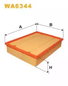 WA6344 WIX FILTERS Воздушный фильтр WA6344 WIX FILTERS Воздушный фильтр