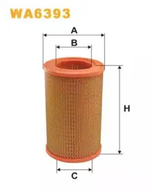 WA6393 WIX FILTERS Воздушный фильтр WA6393 WIX FILTERS Воздушный фильтр