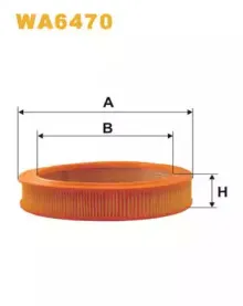 WA6470 WIX FILTERS Воздушный фильтр WA6470 WIX FILTERS Воздушный фильтр