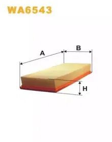 WA6543 WIX FILTERS Воздушный фильтр WA6543 WIX FILTERS Воздушный фильтр