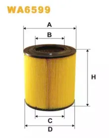 WA6599 WIX FILTERS Воздушный фильтр WA6599 WIX FILTERS Воздушный фильтр