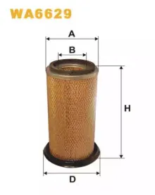 WA6629 WIX FILTERS Воздушный фильтр WA6629 WIX FILTERS Воздушный фильтр