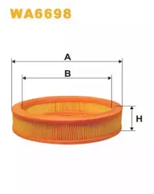 WA6698 WIX FILTERS Воздушный фильтр WA6698 WIX FILTERS Воздушный фильтр