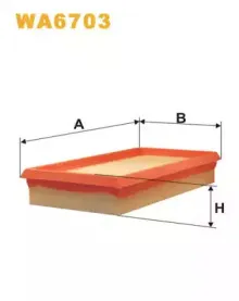 WA6703 WIX FILTERS Воздушный фильтр WA6703 WIX FILTERS Воздушный фильтр