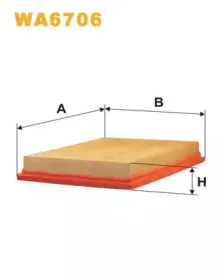 WA6706 WIX FILTERS Воздушный фильтр WA6706 WIX FILTERS Воздушный фильтр