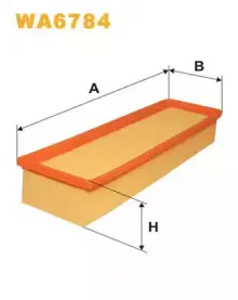 WA6784 WIX FILTERS Воздушный фильтр WA6784 WIX FILTERS Воздушный фильтр