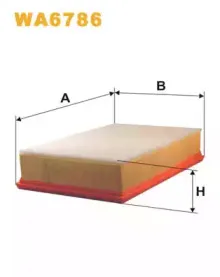 WA6786 WIX FILTERS Воздушный фильтр WA6786 WIX FILTERS Воздушный фильтр