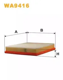 WA9416 WIX FILTERS Воздушный фильтр WA9416 WIX FILTERS Воздушный фильтр