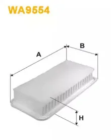 WA9554 WIX FILTERS Воздушный фильтр WA9554 WIX FILTERS Воздушный фильтр