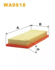 WA9618 WIX FILTERS Воздушный фильтр WA9618 WIX FILTERS Воздушный фильтр