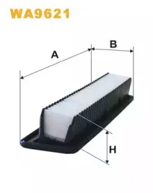 WA9621 WIX FILTERS Воздушный фильтр WA9621 WIX FILTERS Воздушный фильтр