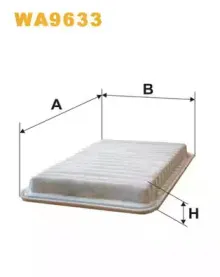 WA9633 WIX FILTERS Воздушный фильтр WA9633 WIX FILTERS Воздушный фильтр