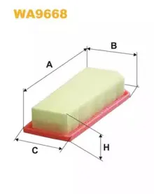 WA9668 WIX FILTERS Воздушный фильтр WA9668 WIX FILTERS Воздушный фильтр
