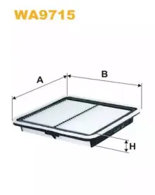 WA9715 WIX FILTERS Воздушный фильтр WA9715 WIX FILTERS Воздушный фильтр