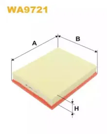 WA9721 WIX FILTERS Воздушный фильтр WA9721 WIX FILTERS Воздушный фильтр