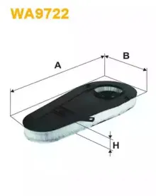 WA9722 WIX FILTERS Воздушный фильтр WA9722 WIX FILTERS Воздушный фильтр