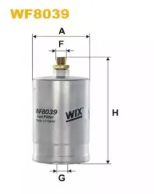 WF8039 WIX FILTERS Топливный фильтр WF8039 WIX FILTERS Топливный фильтр