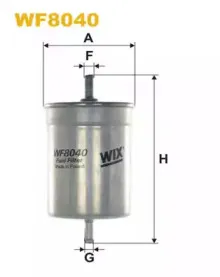 WF8040 WIX FILTERS Топливный фильтр WF8040 WIX FILTERS Топливный фильтр