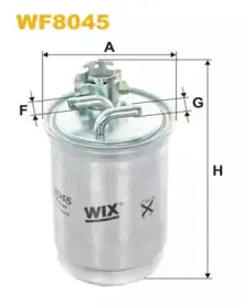WF8045 WIX FILTERS Топливный фильтр WF8045 WIX FILTERS Топливный фильтр