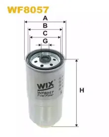 WF8057 WIX FILTERS Топливный фильтр WF8057 WIX FILTERS Топливный фильтр
