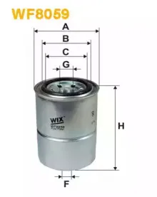 WF8059 WIX FILTERS Топливный фильтр WF8059 WIX FILTERS Топливный фильтр