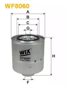 WF8060 WIX FILTERS Топливный фильтр WF8060 WIX FILTERS Топливный фильтр