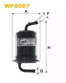 WF8087 WIX FILTERS Топливный фильтр WF8087 WIX FILTERS Топливный фильтр
