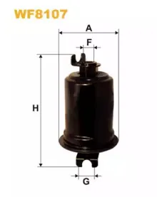 WF8107 WIX FILTERS Топливный фильтр WF8107 WIX FILTERS Топливный фильтр