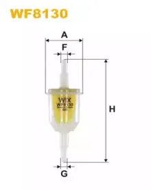 WF8130 WIX FILTERS Топливный фильтр WF8130 WIX FILTERS Топливный фильтр