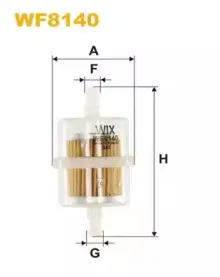 WF8140 WIX FILTERS Топливный фильтр WF8140 WIX FILTERS Топливный фильтр